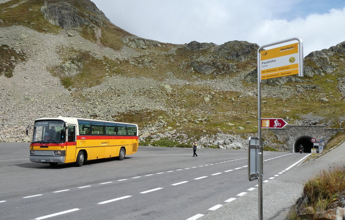 (280'271) - Buzzi, Bern - BE 910'789 - Mercedes (ex Mattli, Wassen/PID 2295) am 10. September 2025 in Susten, Passhhe