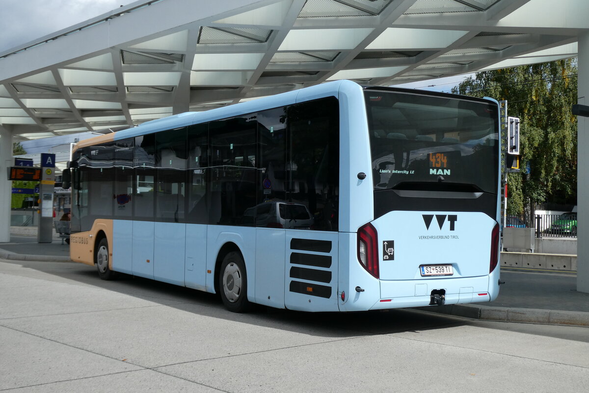 (280'459) - Breuss, Rankweil - Nr. 539/SZ 539 TI - MAN am 16. September 2025 beim Bahnhof Seefeld