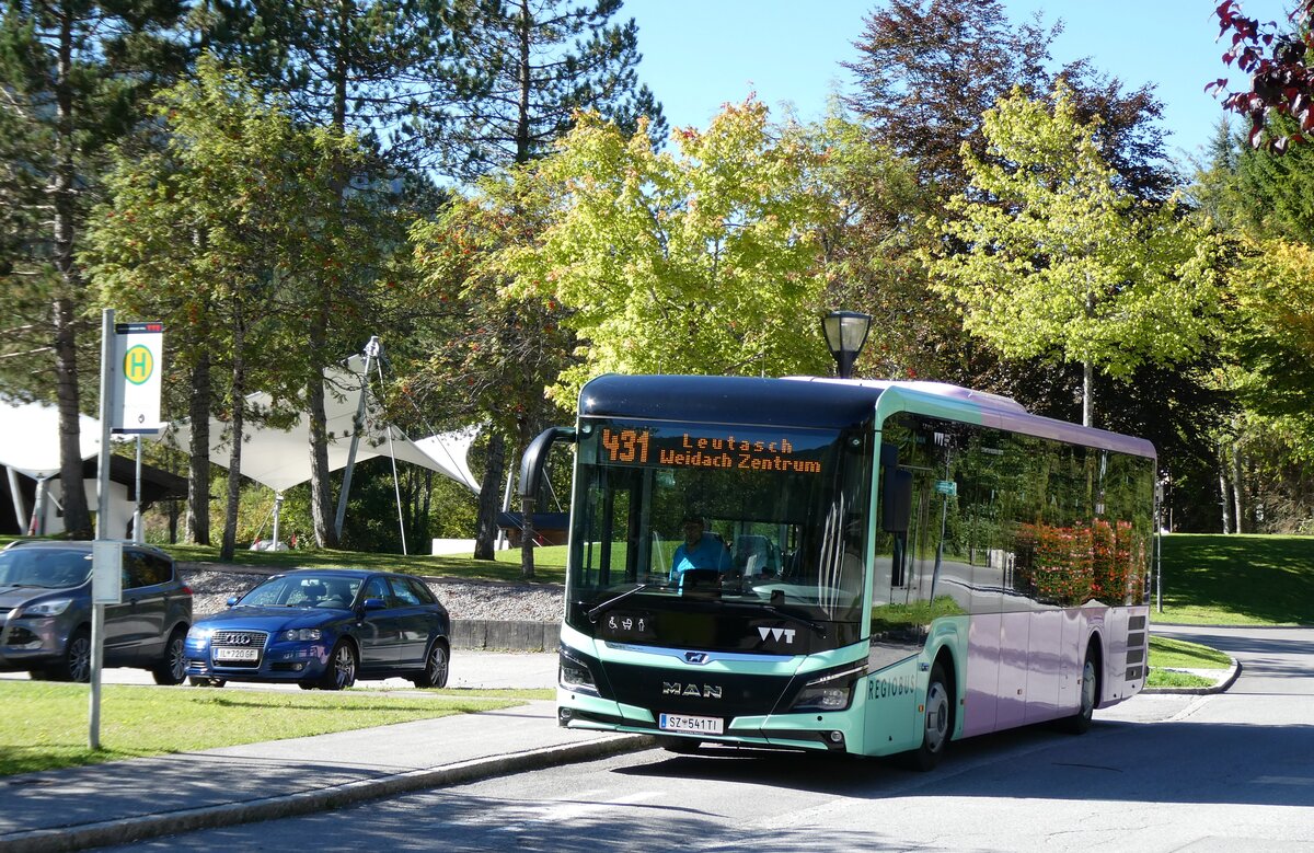 (280'603) - Breuss, Rankweil - Nr. 541/SZ 541 TI - MAN am 20. September 2025 in Leutasch, Weidach Zentrum