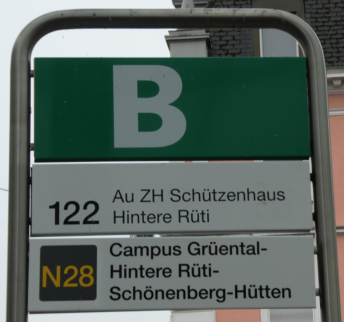(280'723) - AHW-Haltestellenschild - Wdenswil, Bahnhof - am 27. September 2025