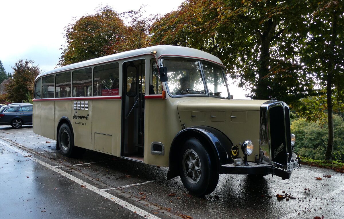 (281'006) - Steiner, Messen - SO 20'142 - Berna/Hess (ex Brtschi, Biberen) am 5. Oktober 2025 in Waldhusern, Kurhaus