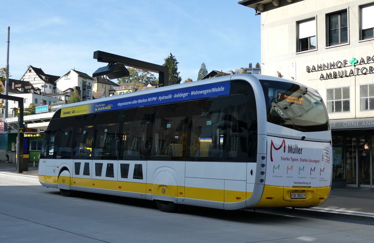 (281'099) - VBSH Schaffhausen - Nr. 41/SH 38'041 - eIrizar am 10. Oktober 2025 beim Bahnhof Schaffhausen