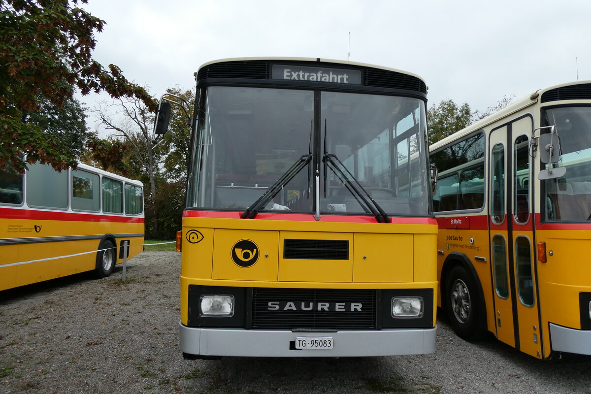 (281'426) - Oldtimer Club Saurer, Arbon - TG 95'083 - Saurer/Tscher (ex Schwizer, Goldach Nr. 2) am 12. Oktober 2025 in Hitzkirch, Interkantonale Polizeischule