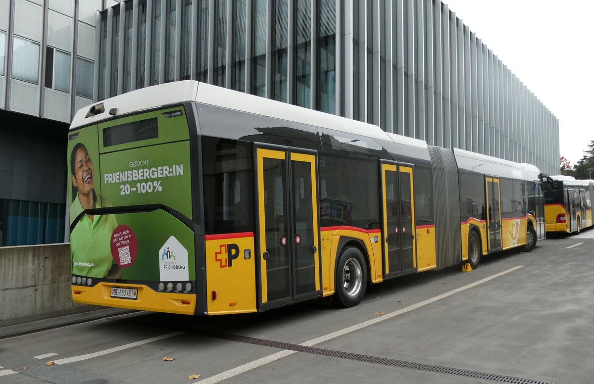 (282'051) - PostAuto Bern - Nr. 11'455/BE 603'455/PID 11'455 - Solaris am 1. November 2025 in Bern, Postautostation