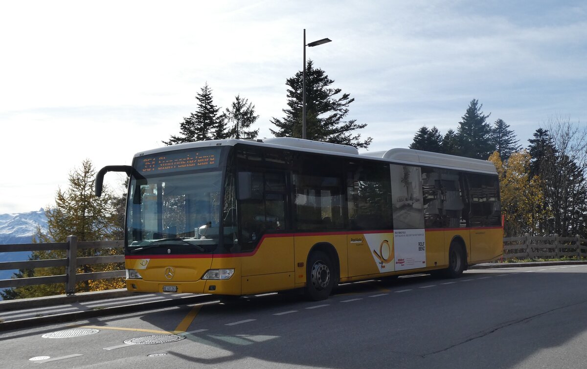 (282'074) - PostAuto Bern - BE 401'263/PID 5417 - Mercedes (ex BE 610'544; ex BE 538'988; ex BE 637'781) am 6. November 2025 in Anz�re, T�l�cabine