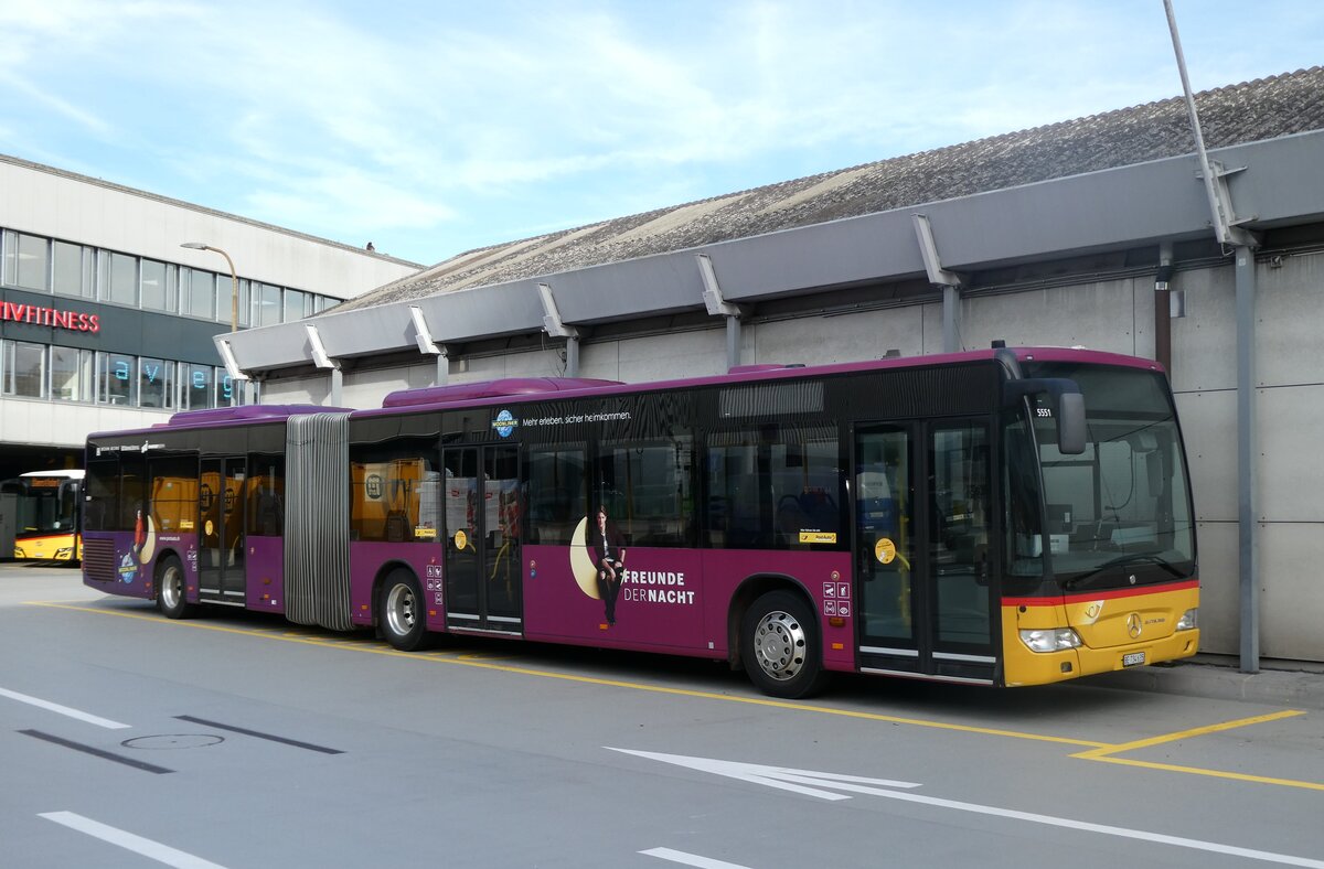 (282'116) - PostAuto Bern - Nr. 5551/BE 734'635/PID 5551 - Mercedes (ex Nr. 635) am 7. November 2025 in Bern, Postautostation