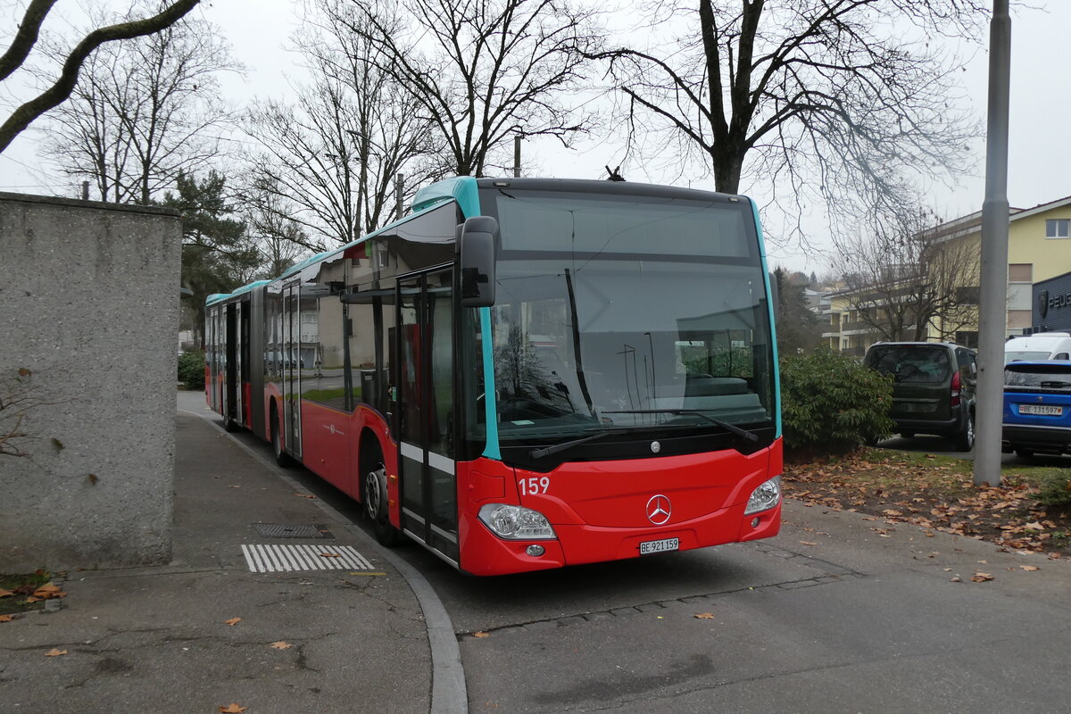 (282'716) - VB Biel - Nr. 159/BE 921'159 - Mercedes (ex STI Thun Nr. 166) am 4. Dezember 2025 in Biel, L�hre