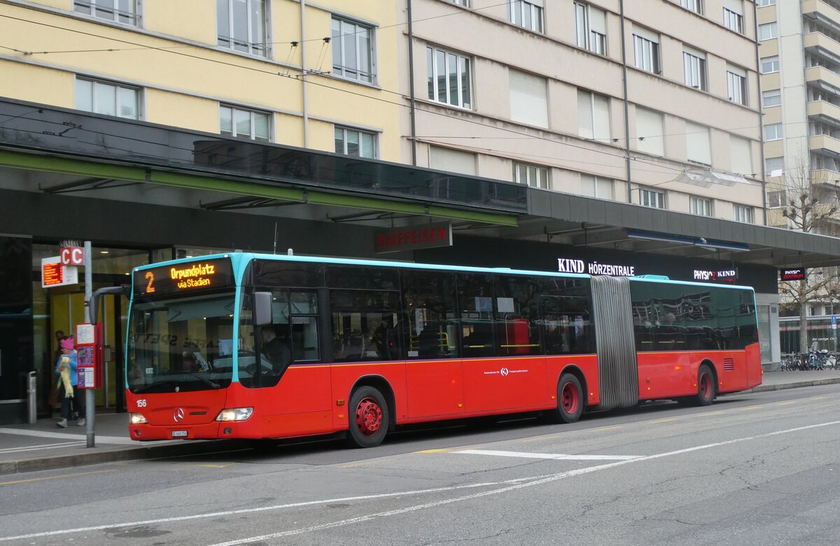 (282'723) - VB Biel - Nr. 156/BE 666'156 - Mercedes am 4. Dezember 2025 beim Bahnhof Biel