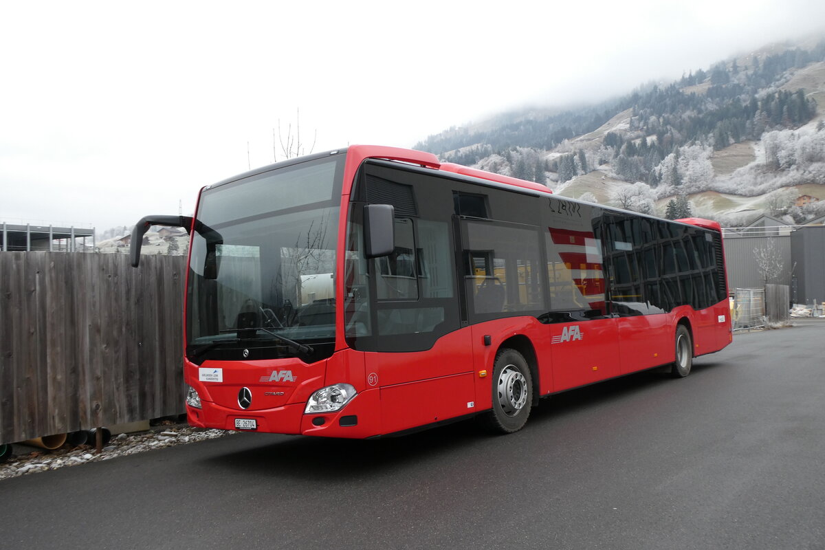(283'603) - AFA Adelboden - Nr. 91/BE 26'704 - Mercedes am 30. Dezember 2025 in Frutigen, Garage