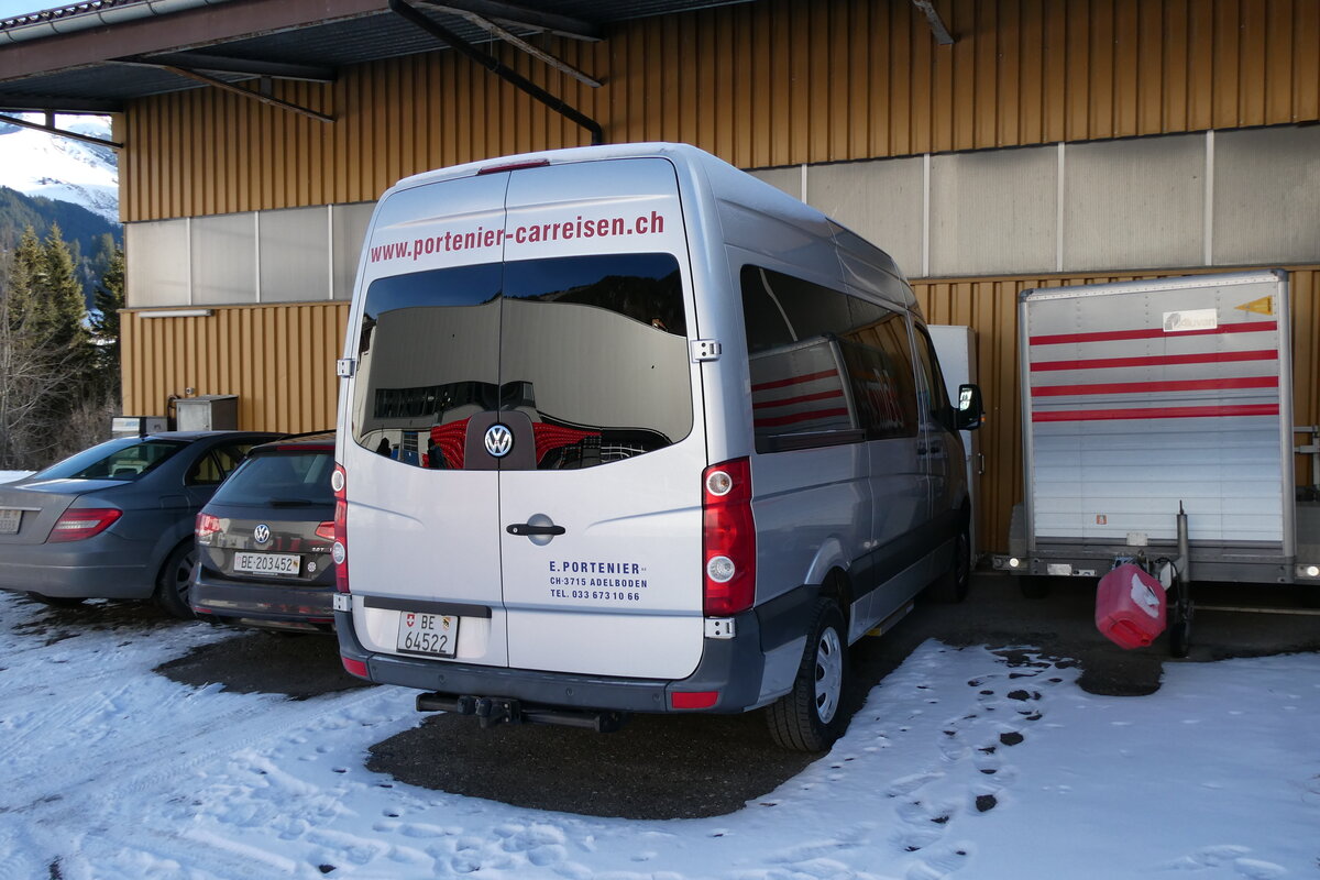(283'618) - Portenier, Adelboden - BE 64'522 - VW am 1. Januar 2026 in Adelboden, Garage