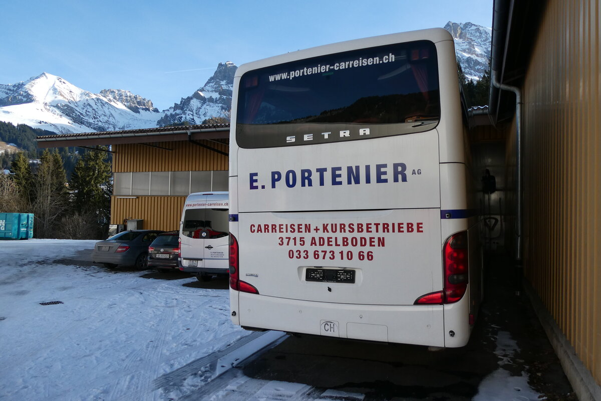 (283'619) - Portenier, Adelboden - Nr. 4 - Setra am 1. Januar 2026 in Adelboden, Garage
