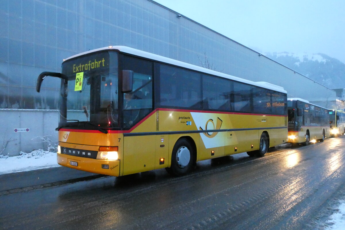 (283'790) - Tschannen, Zofingen - Nr. 7/BE 14'483/PID 90 - Setra am 10. Januar 2026 beim Bahnhof Frutigen