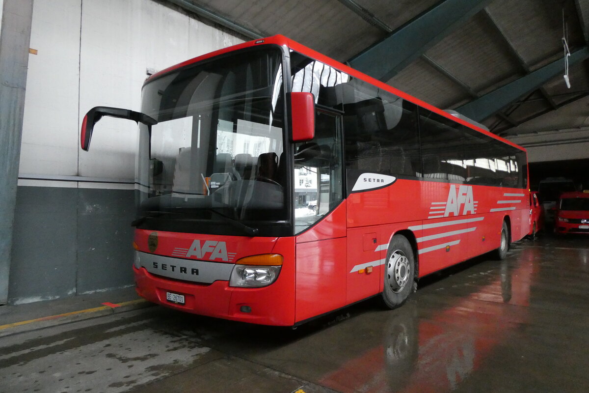 (283'883) - AFA Adelboden - Nr. 24/BE 26'701 - Setra am 10. Januar 2026 in Adelboden, Busstation