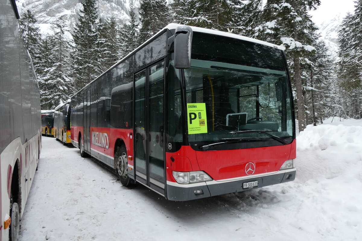 (283'951) - Wieland, Murten - Nr. 50/FR 300'633/PID 4845 - Mercedes (ex Klopfstein, Laupen Nr. 10) am 10. Januar 2026 in Adelboden, Unter dem Birg