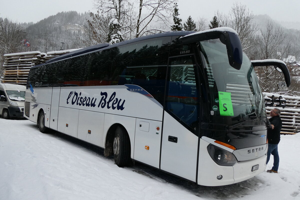 (284'089) - L'Oiseau Bleu, Sierre - VS 39'096 - Setra am 10. Januar 2026 in Adelboden, ASB