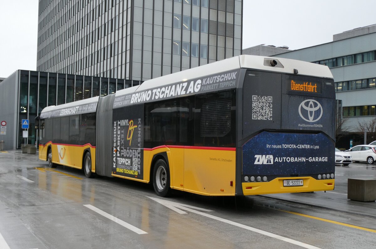 (284'419) - Steiner, Ortschwaben - Nr. 19/BE 52'222/PID 11'205 - Solaris am 29. Januar 2026 in Bern, Postautostation
