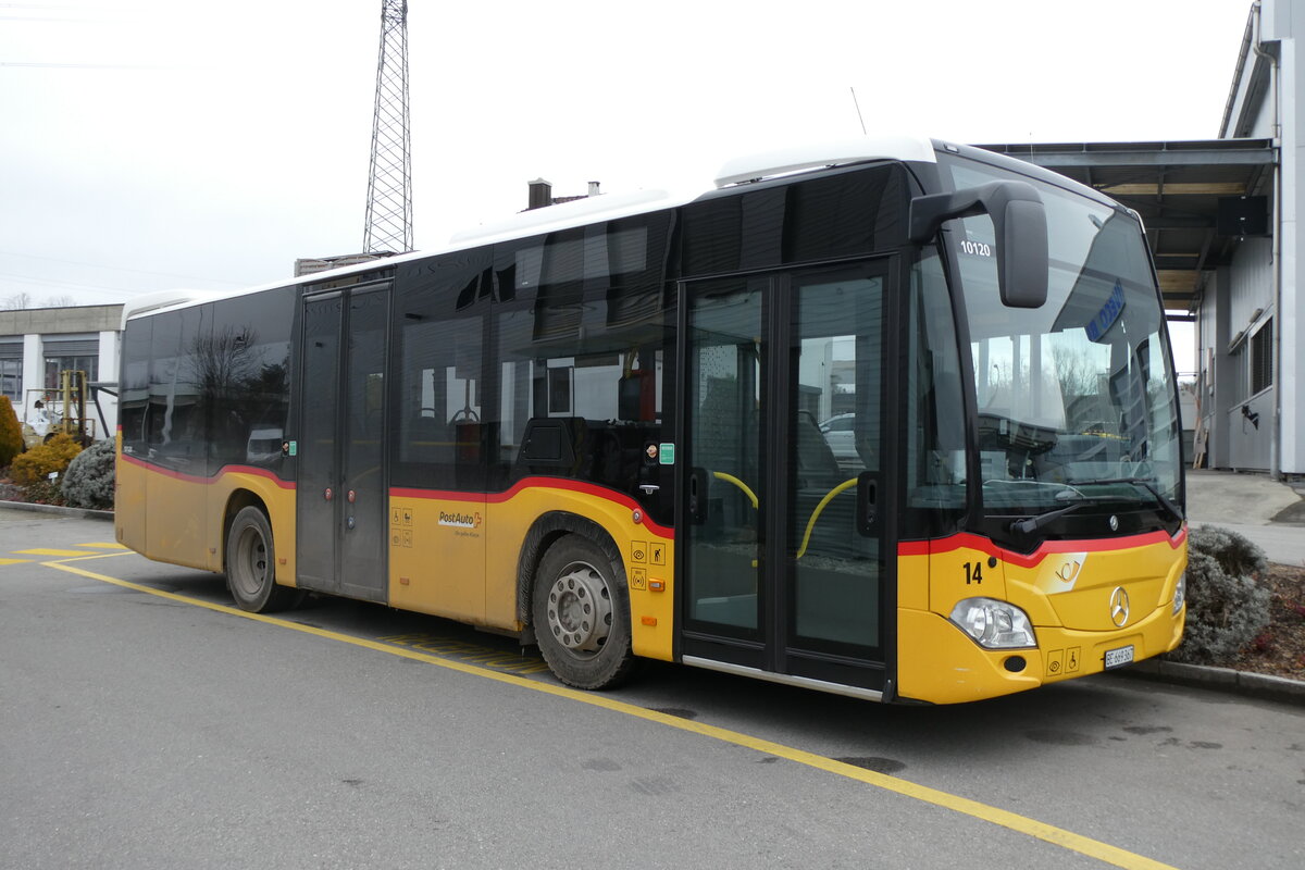 (284'529) - PostAuto Bern - Nr. 14/BE 669'367/PID 10'120 - Mercedes (ex Thepra, Stans Nr. 20) am 31. Januar 2026 in Kerzers, Interbus