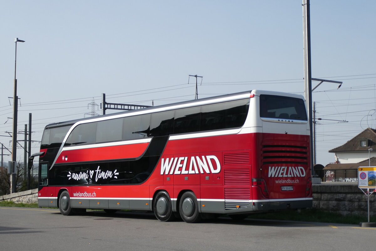 (285'303) - Wieland, Murten - Nr. 114/FR 300'601 - Setra am 7. M�rz 2026 beim Bahnhof Kerzers