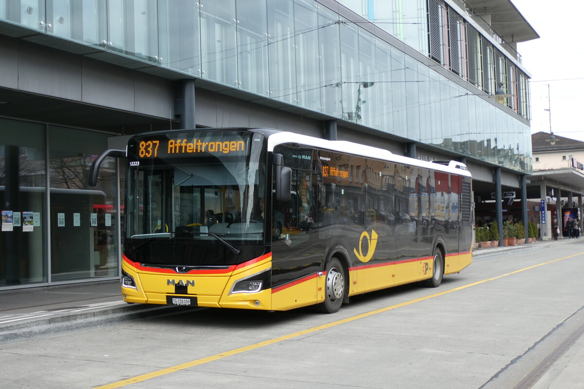 (285'471) - PostAuto Ostschweiz - TG 158'099/PID 12'223 - MAN am 17. M�rz 2026 beim Bahnhof Frauenfeld