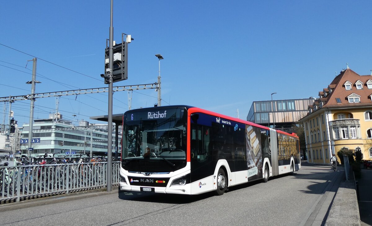 (285'534) - I)nderm�hle, Rekingen - Nr. 132/AG 544'369 - MAN am 19. M�rz 2026 beim Bahnhof Baden
