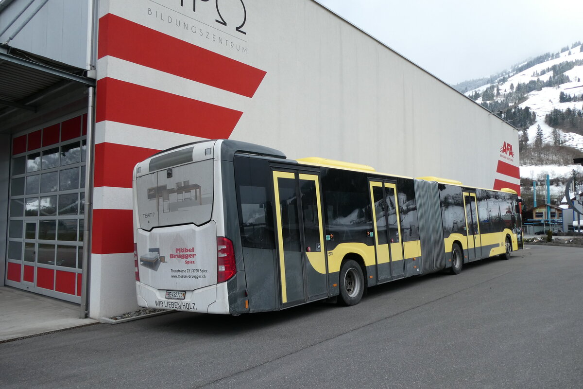 (285'747) - STI Thun - Nr. 710/BE 432'710 - Mercedes am 27. M�rz 2026 in Frutigen, Garage AFA
