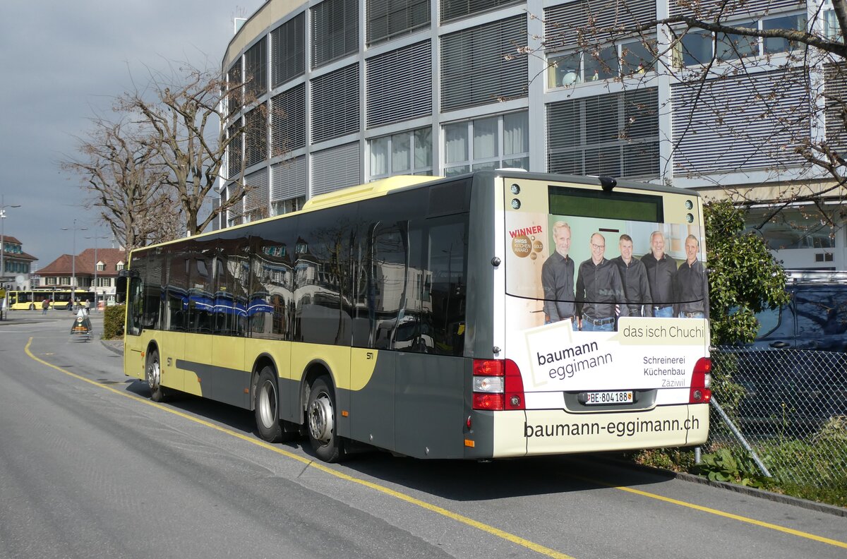 (285'882) - STI Thun - Nr. 188/BE 804'188 - MAN am 2. April 2026 bei der Schiffl�ndte Thun