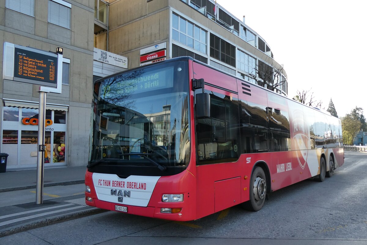 (286'070) - STI Thun - Nr. 149/BE 801'149 - MAN am 11. April 2026 beim Bahnhof Bern