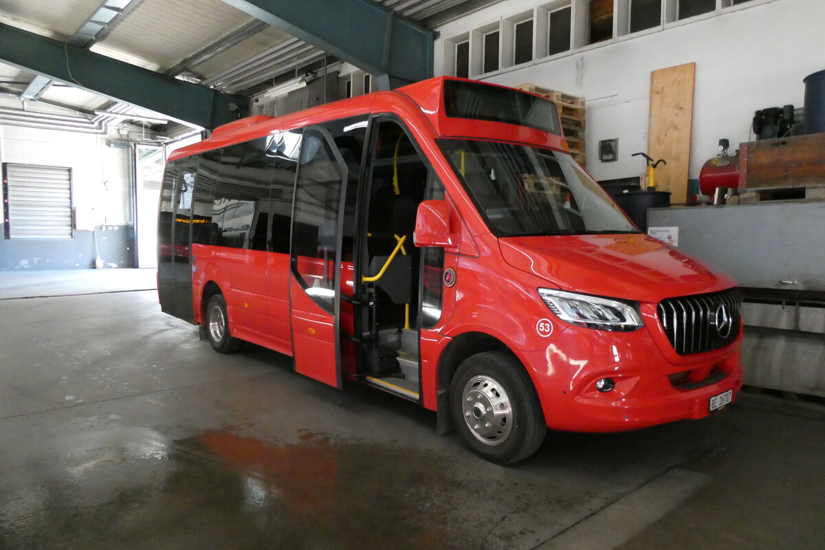 (286'545) - AFA Adelboden - Nr. 53/BE 26'707 - Mercedes am 1. Mai 2026 in Adelboden, Busstation