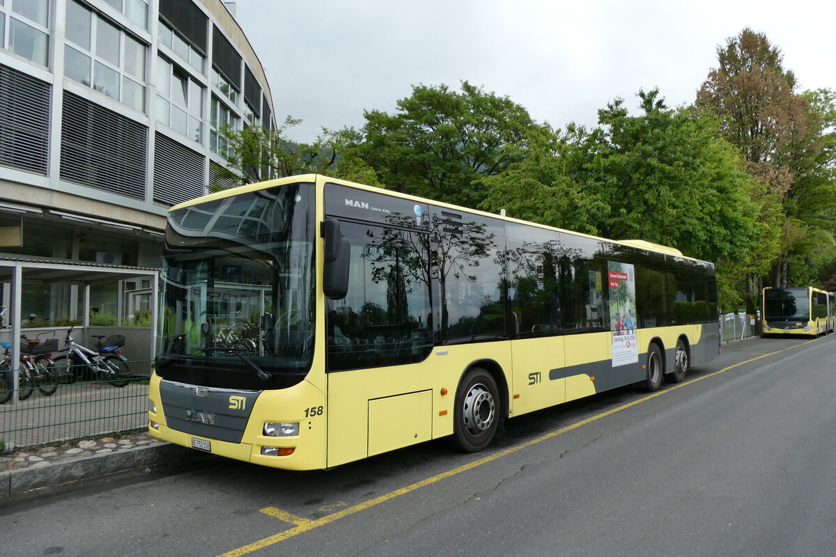 (286'830) - STI Thun - Nr. 158/BE 752'158 - MAN am 5. Mai 2026 bei der Schiffl�ndte Thun