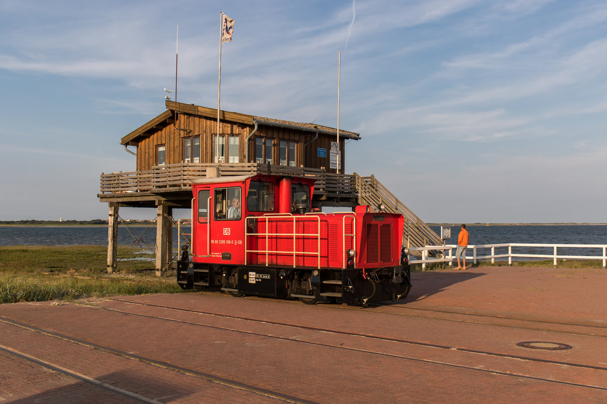 399 108 beim rangieren am 27. August 2016 in Wangerooge-Westanleger.