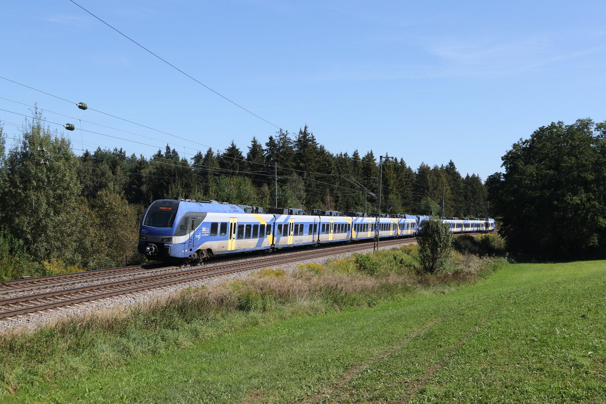 430 002 war am 7. September 2024 bei Lauter auf dem Weg Mnchen unterwegs.