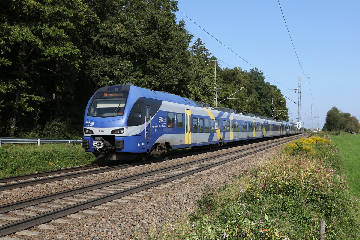 430 022 und 430 012 waren am 4. September 2024 bei Hufschlag auf dem Weg nach Mnchen.