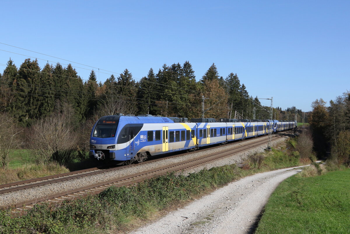 430 519 und 430 520 am 31. Oktober 2022 bei Grabensttt.