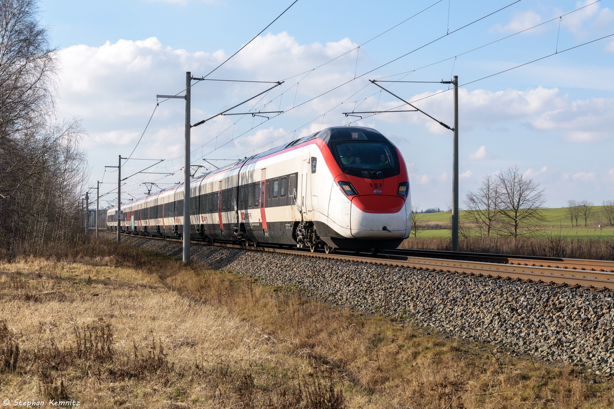 501 002-6  Kanton Uri  SBB - Schweizerischen Bundesbahnen auf einer Testfahrt von Nennhausen nach Berlin in Nennhausen. Netten Gruß zurück an die Tf´s. 13.02.2018