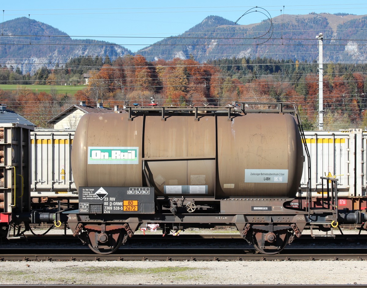 7369 538-5 (Zcs)  On Rail  am 1. November 2015 in Wrgl.