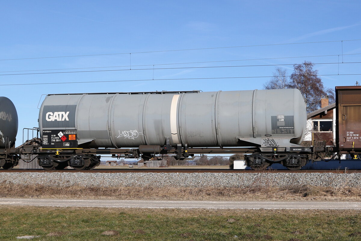 7748 203 (Zans) von  GATX  am 10. Februar 2022 bei bersee.