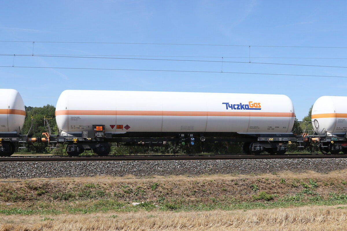 7813 711 (Zags) von  Tyczka-Gas  am 8. August 2022 bei Himmelstadt am Main.