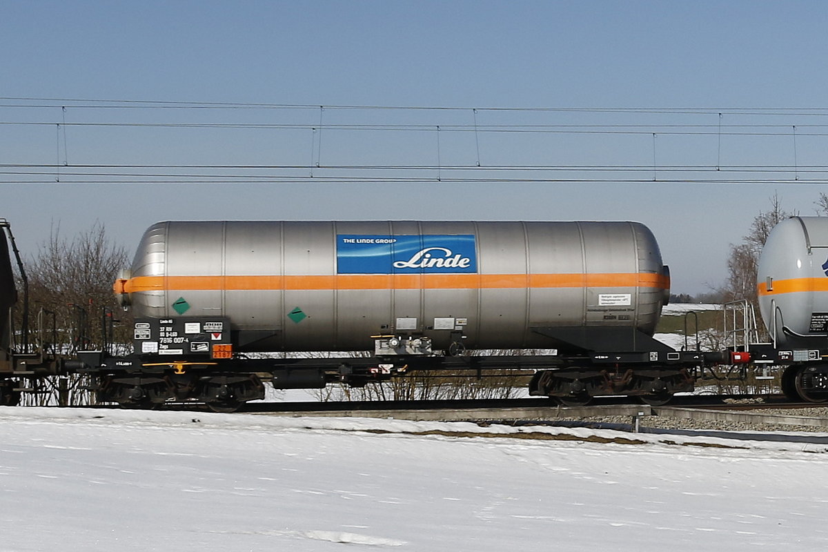 7816 007 (Zags) der Firma  Linde  am 23. Februar 2019 bei Grabensttt.