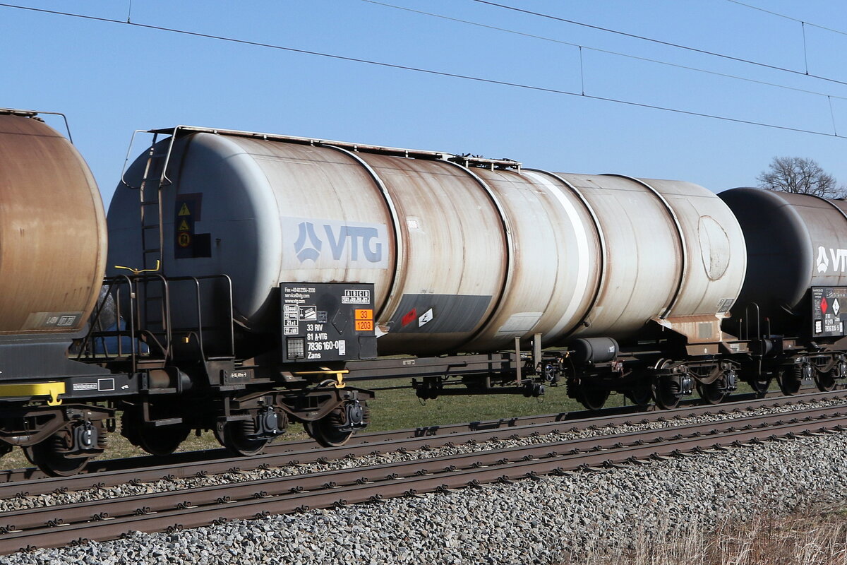 7836 160 (Zans) von  VTG  am 228. Februar 20222 bei bersee.