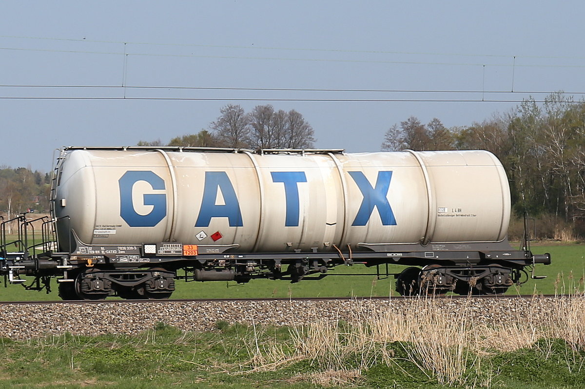 7836 338-5 (Zans) von  GATX  am 9. April 2017 bei Weisham.