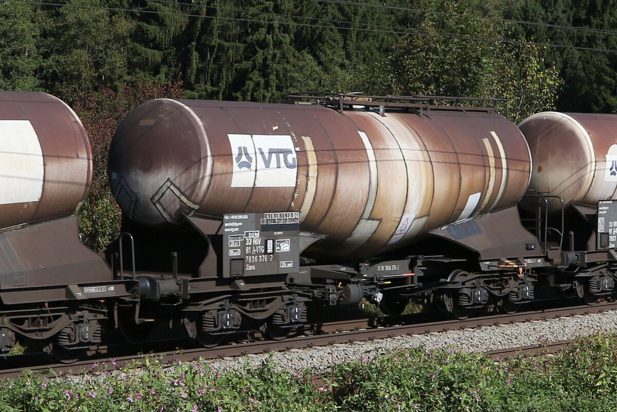 7836 376 (Zans) von  VTG  am 25. September 2021 bei Grabensttt.