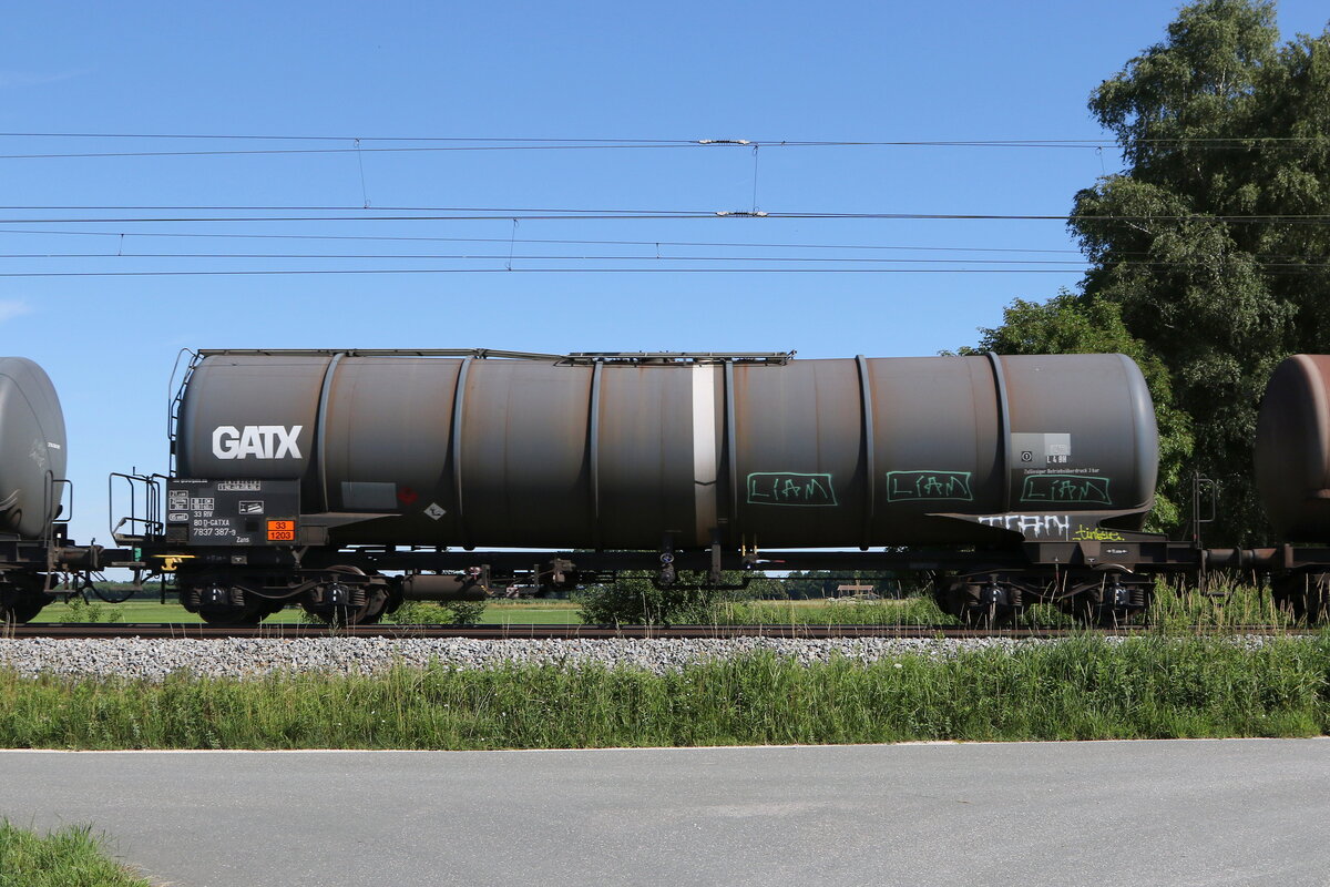 7837 387 (Zans) von  GATX  am 12. Juli 2021 bei bersee.