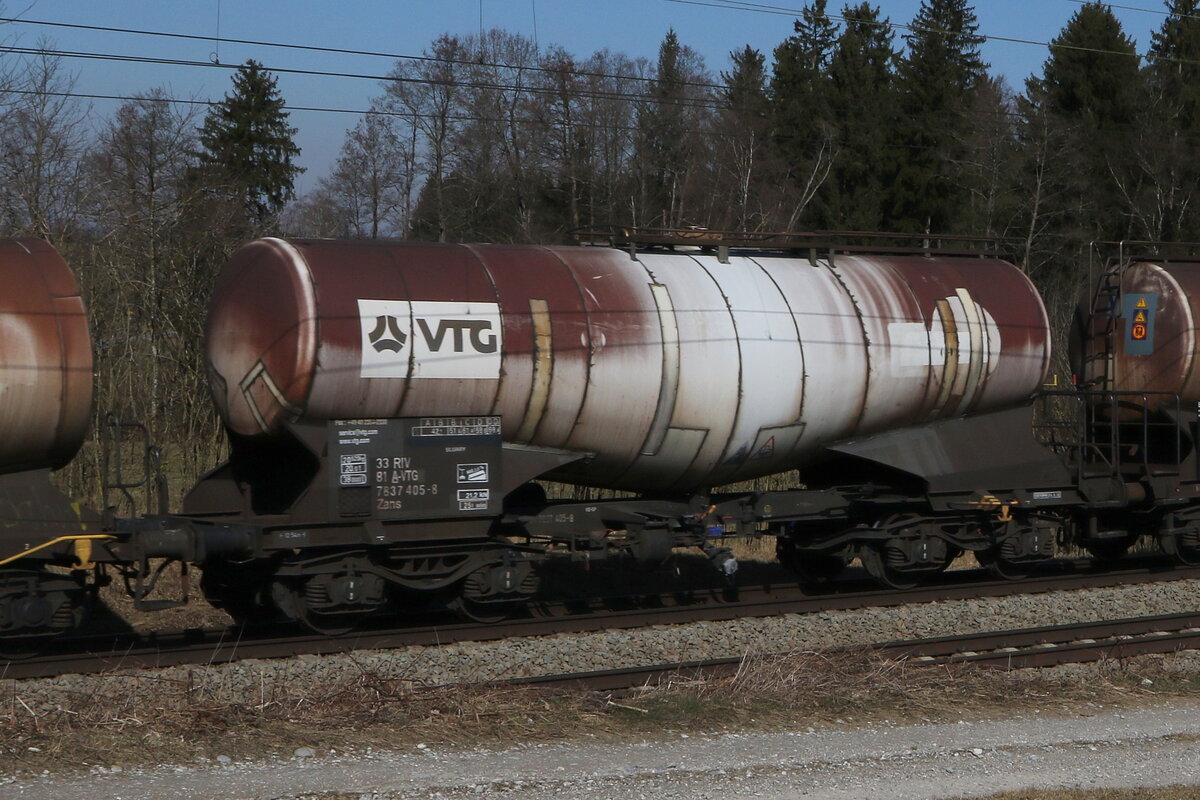 7837 405 (Zans) von  VTG  am 3. Mrz 2022 bei Grabensttt.