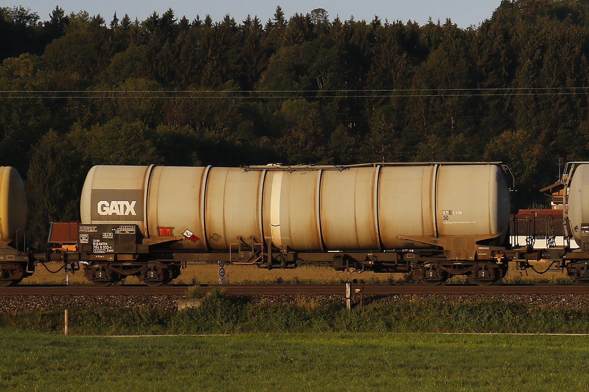 7848 955 (Zans) von  GATX  am 20. September 2018 bei Bernau.