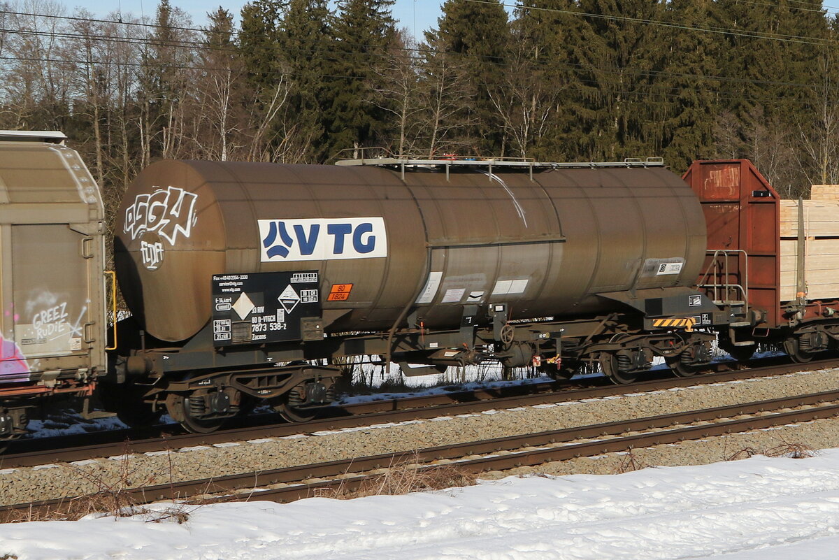 7873 538 (Zacens) von  VTG  am 27. Januar 2022 bei Grabensttt.