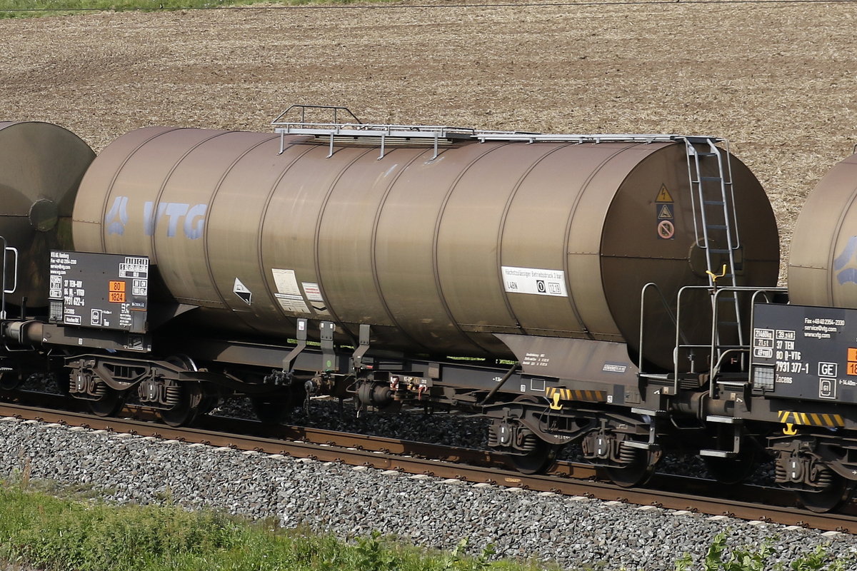 7931 622-6 (Zacens) von  VTG  am 18. August 2017 bei Harrbach.