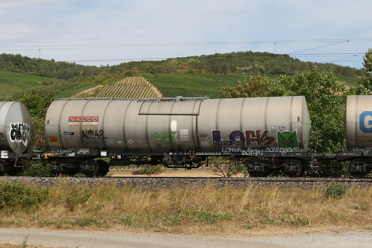 7933 350 (Zacens) von  VTG  am 5. August 2022 bei Thngersheim.