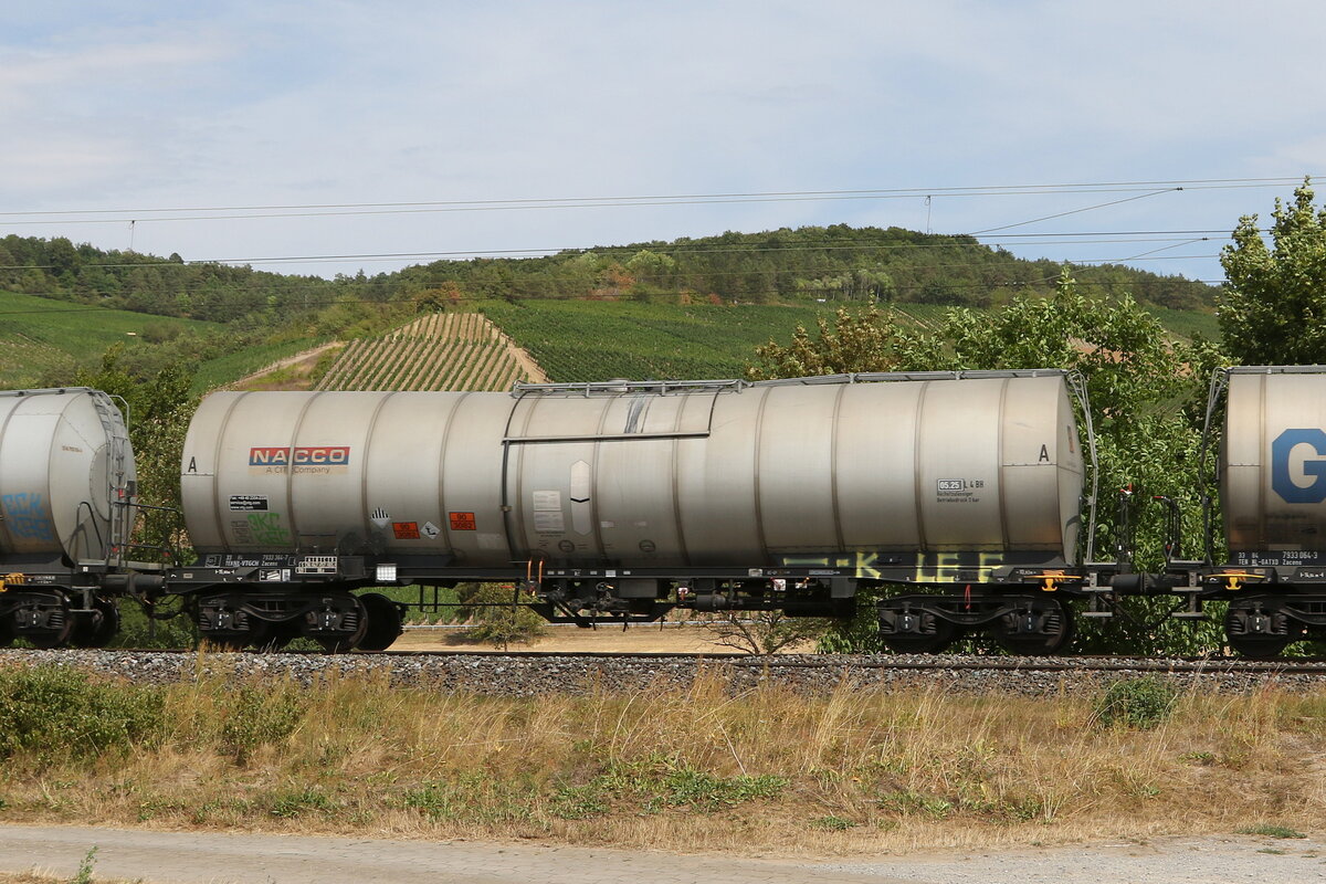 7933 354 (Zacens) von  VTG  am 5. August 2022 bei Thngersheim.