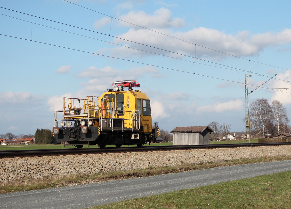 99 80 9436 002-6 der  Heicon Service GmbH  aus Freilassing kommend am 26.03 2016 bei bersee am Chiemsee.