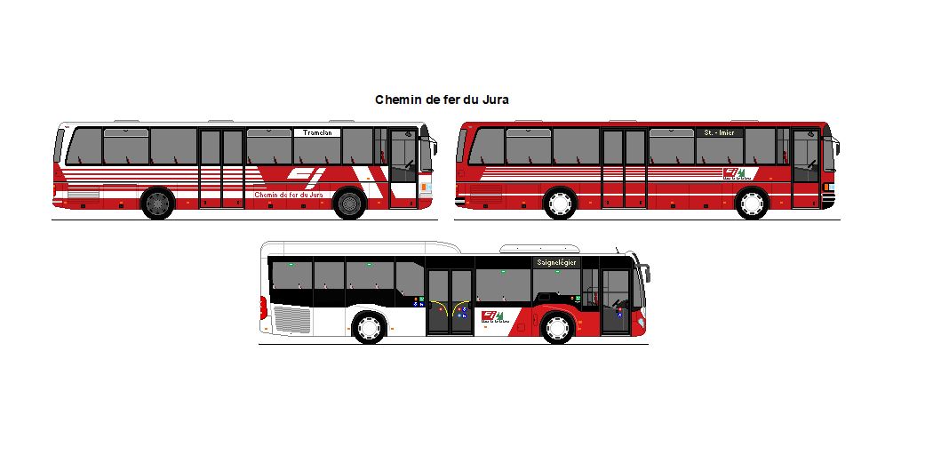 CJ Tramelan - 2x Setra S 215 UL + Mercedes Benz Citaro LE